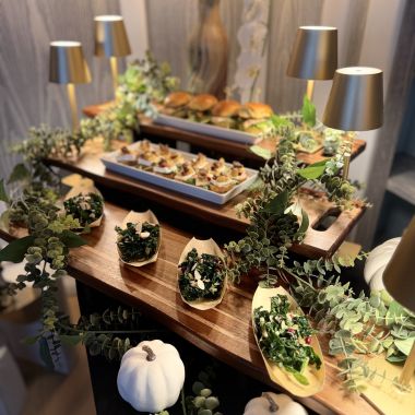 Private Event display of food and decorations