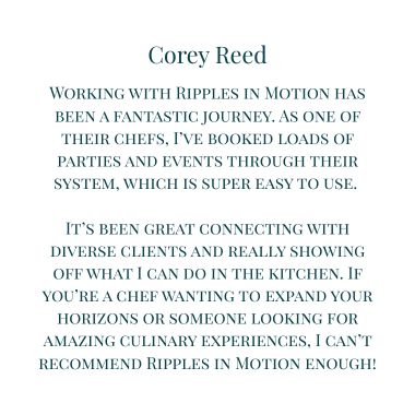 Chef Testimonials for the Work with Us Page on the Website